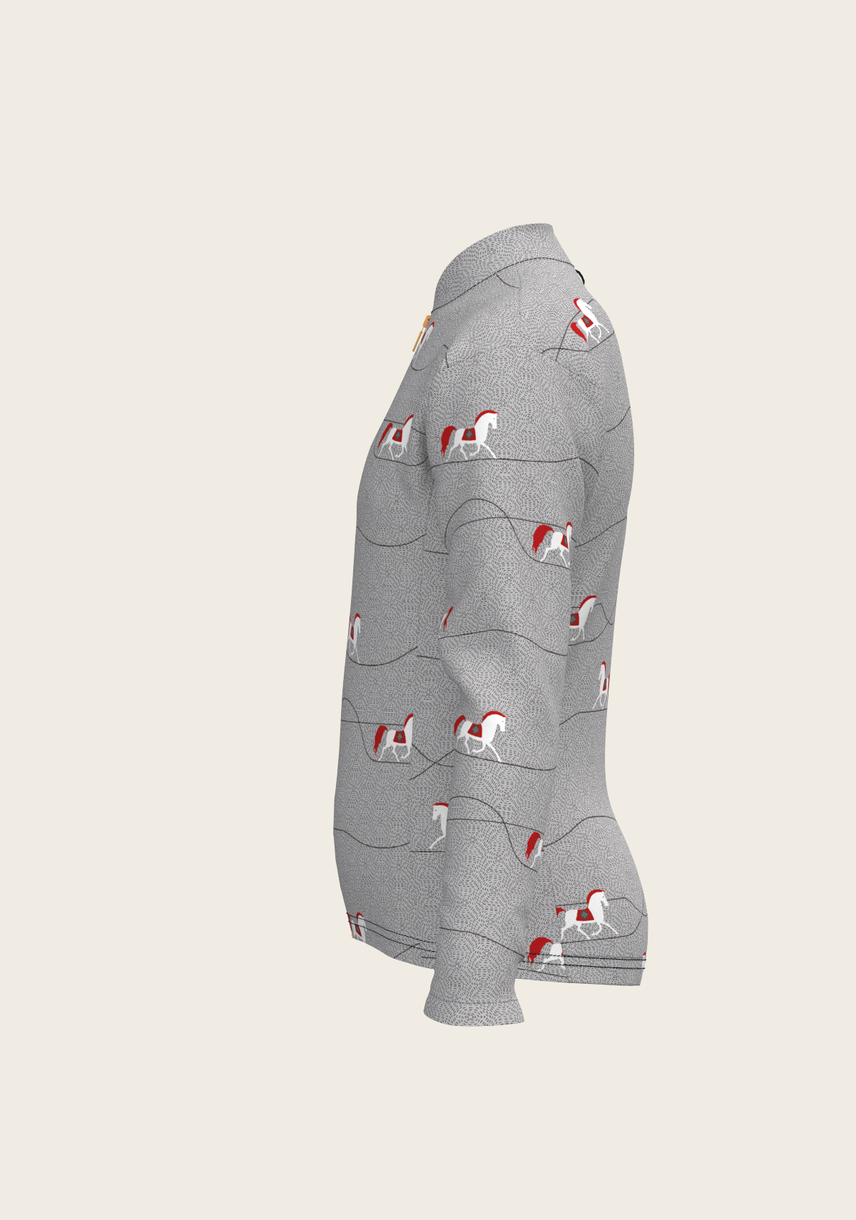 Red Horse on Grey Mountain Children's Long Sleeve Shirt