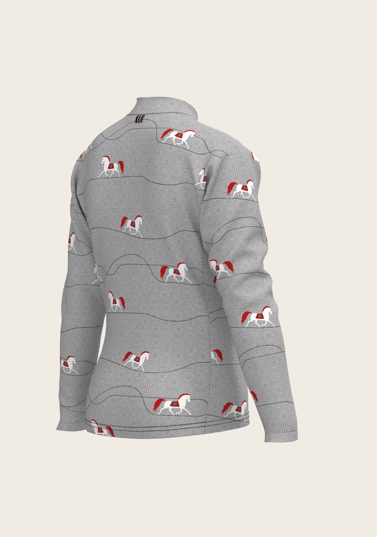 Red Horse on Grey Mountain Children's Long Sleeve Shirt