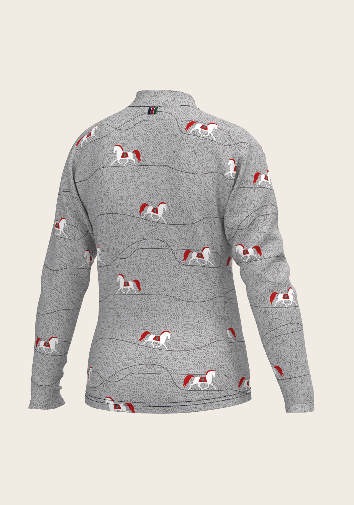 Red Horse on Grey Mountain Children's Long Sleeve Shirt