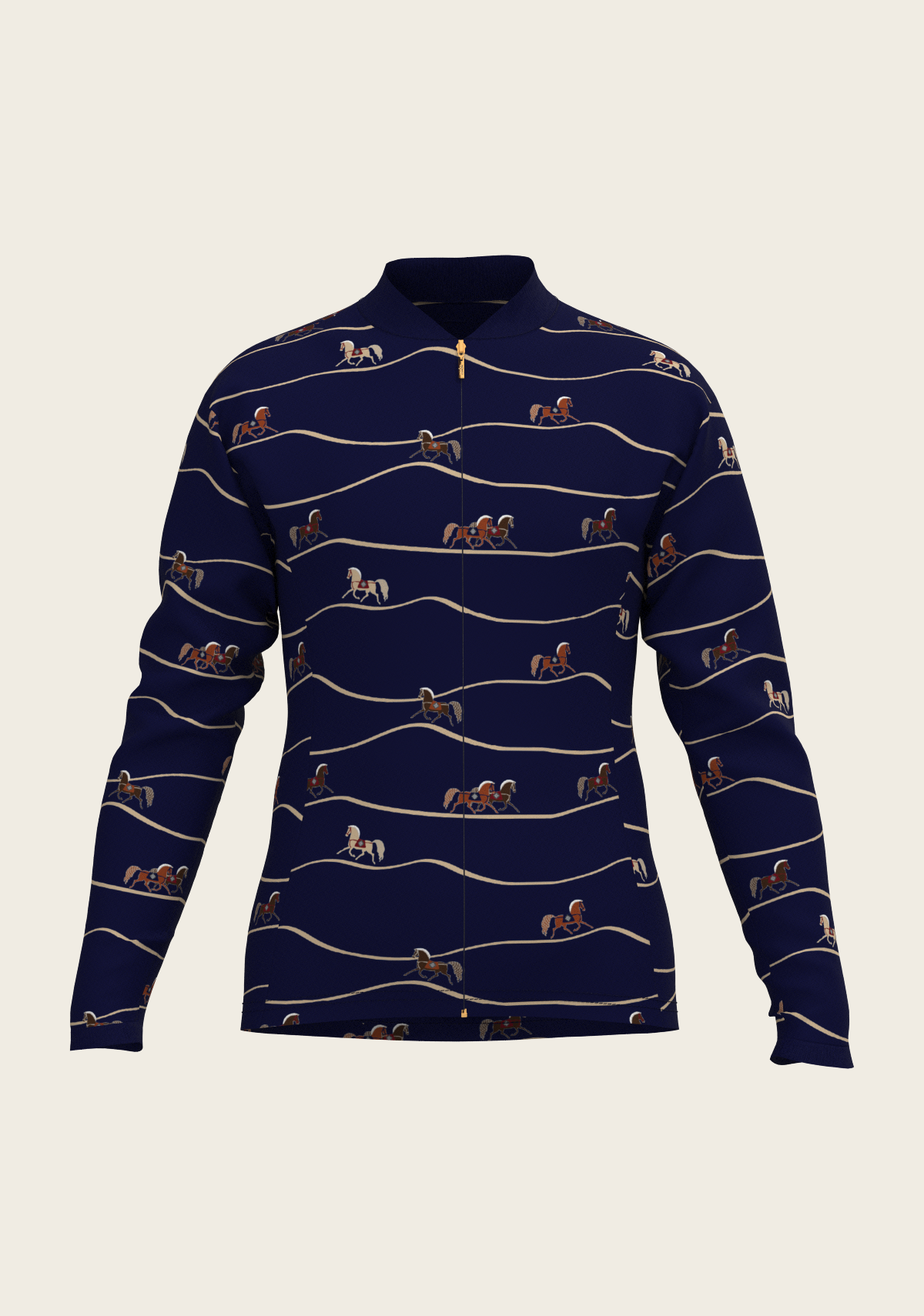 Navy Cheval Children's Long Sleeve Shirt