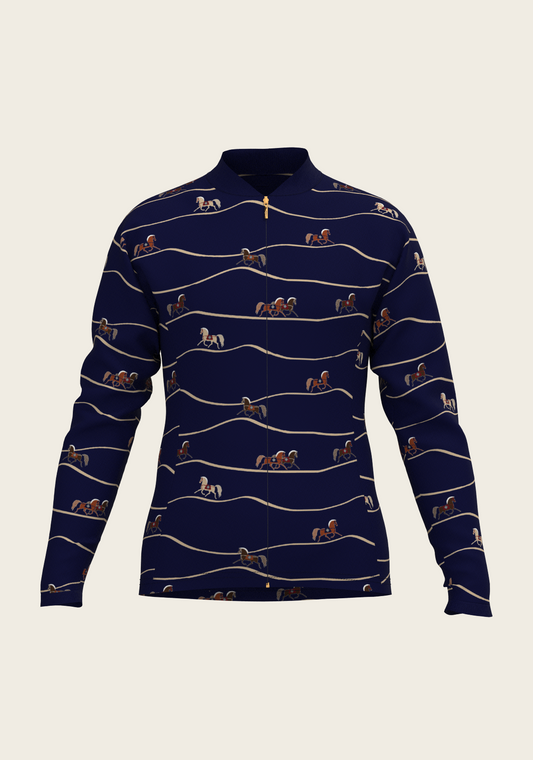 Navy Cheval Children's Long Sleeve Shirt