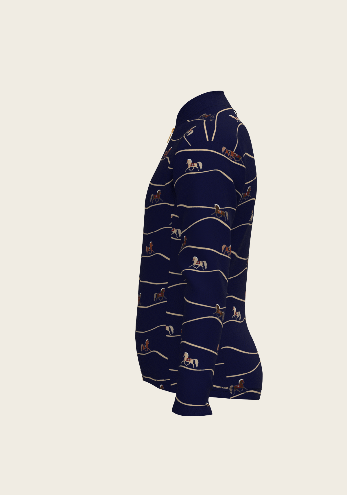 Navy Cheval Children's Long Sleeve Shirt