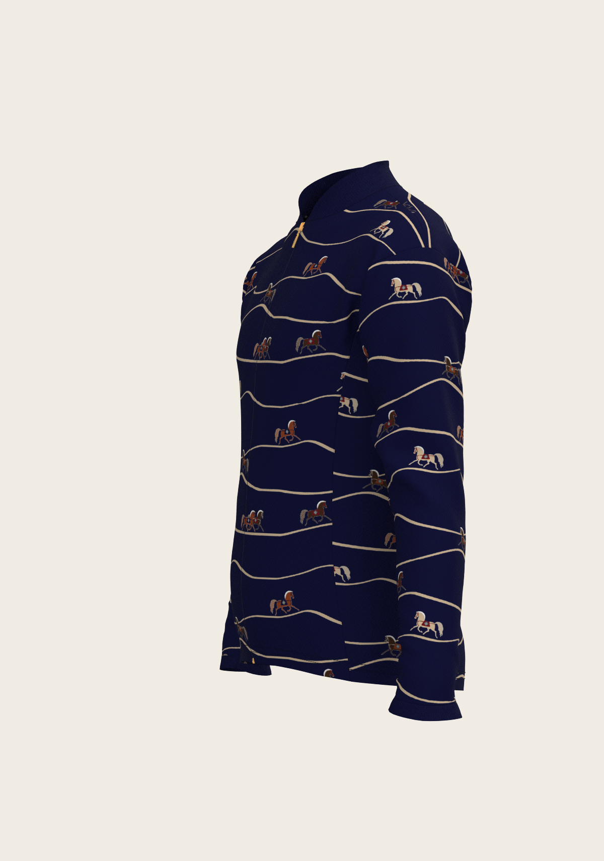 Navy Cheval Children's Long Sleeve Shirt