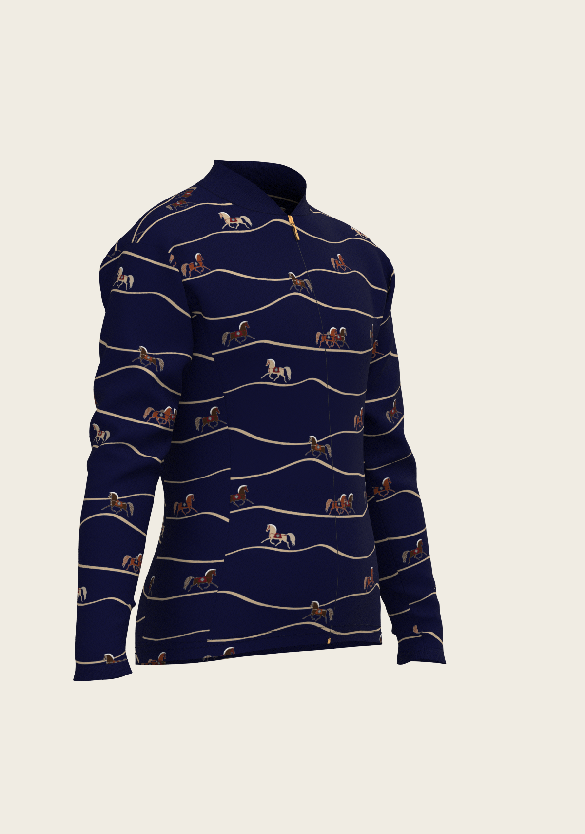 Navy Cheval Children's Long Sleeve Shirt