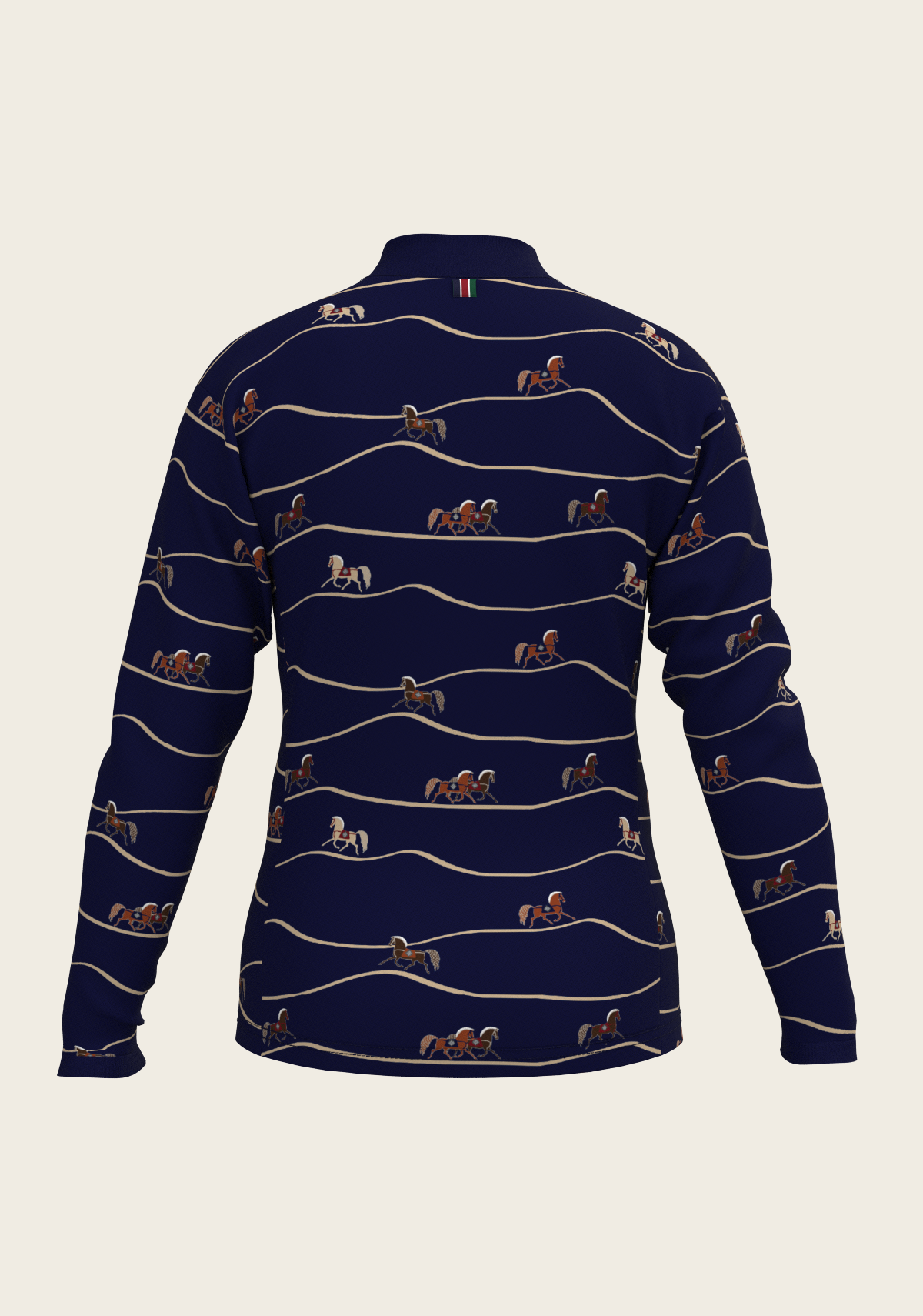 Navy Cheval Children's Long Sleeve Shirt