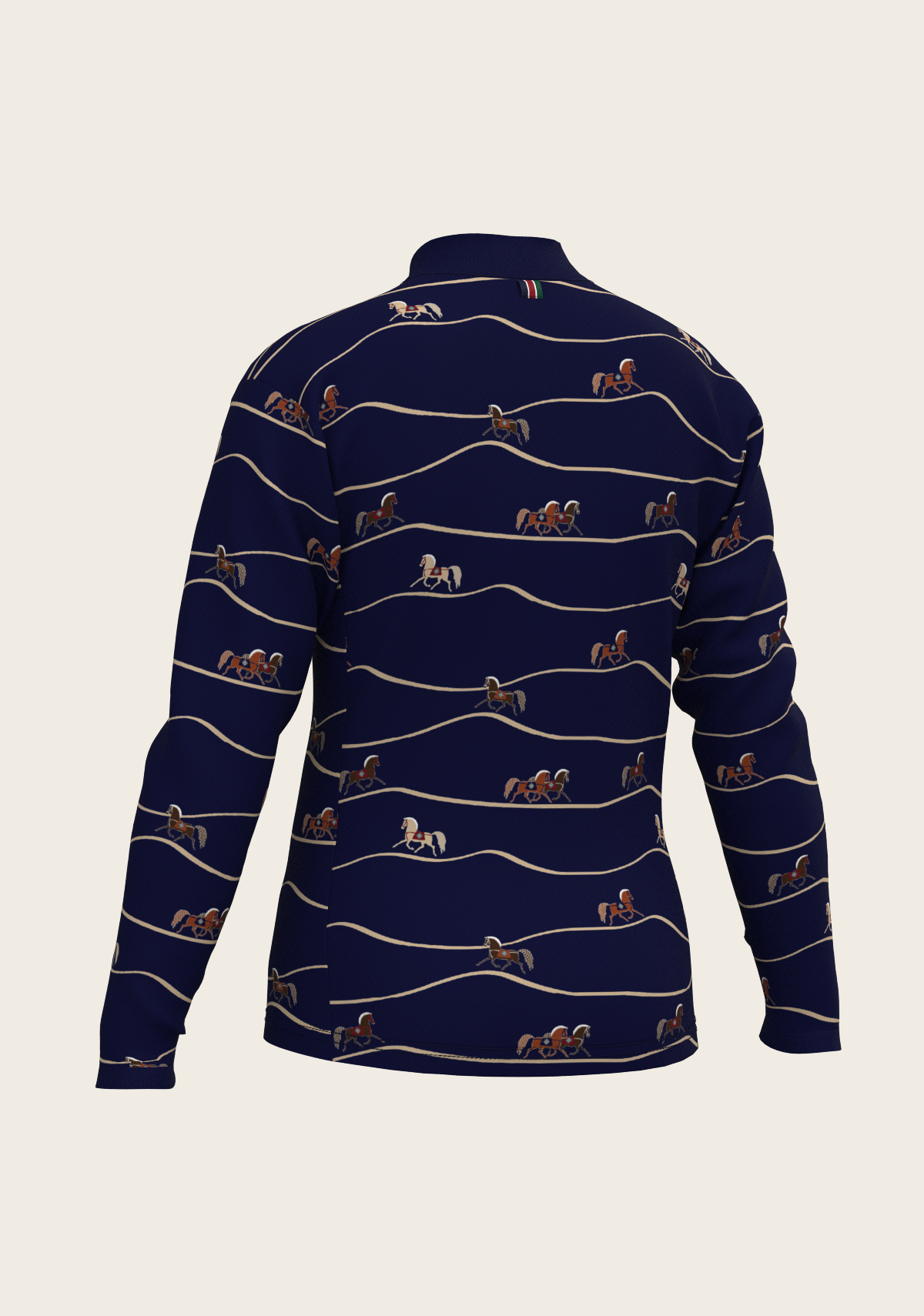 Navy Cheval Children's Long Sleeve Shirt
