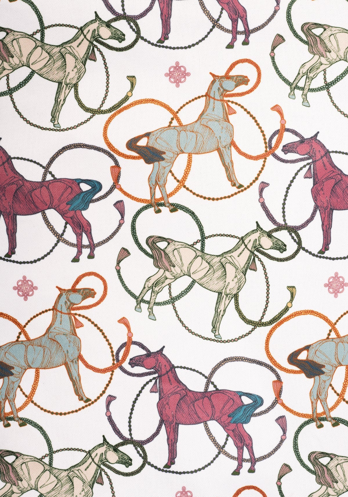 Colourful Horses Quarter Zip Sun Shirt