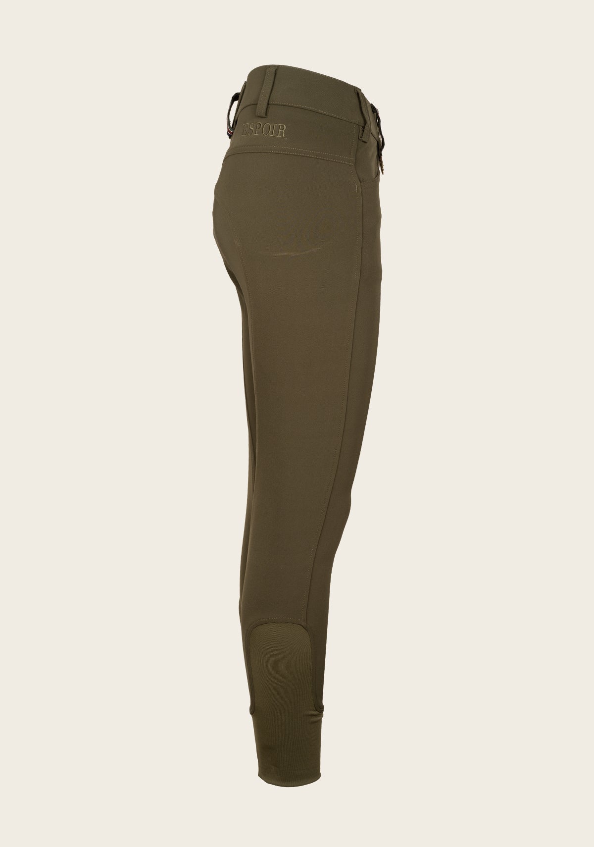 Coquet High Waist Coolmax Olive Knee Patch Breeches