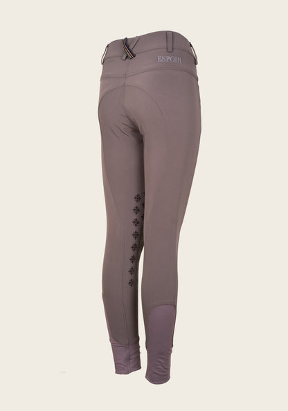 Coquet High Waist Coolmax Poppyseed Knee Patch Breeches