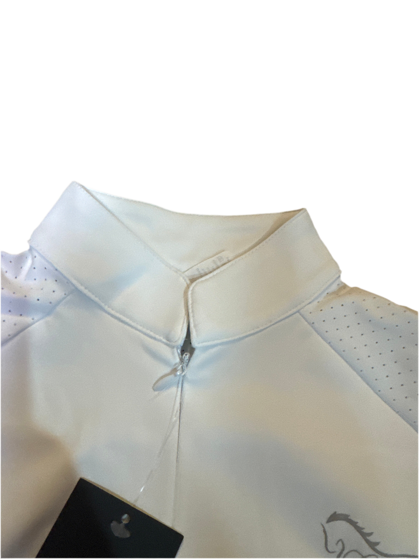 White Equestrian Fancy cuff long sleeve training shirt
