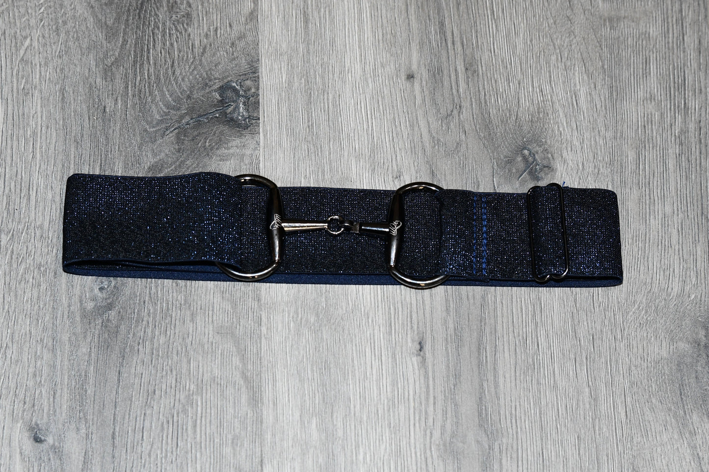 Light Grey Equestrian two tone long sleeve show shirt with logo on sleeve