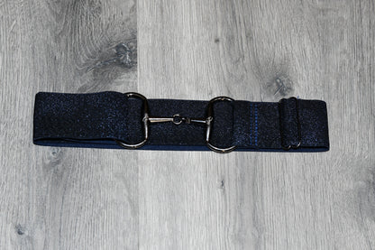 Light Grey Equestrian two tone long sleeve show shirt with logo on sleeve