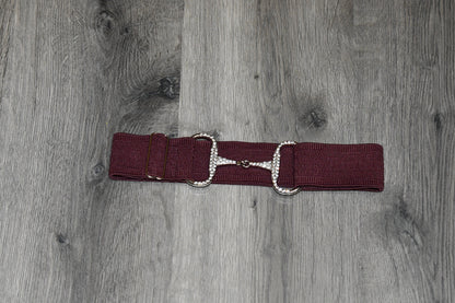 Light Grey Equestrian two tone long sleeve show shirt with logo on sleeve