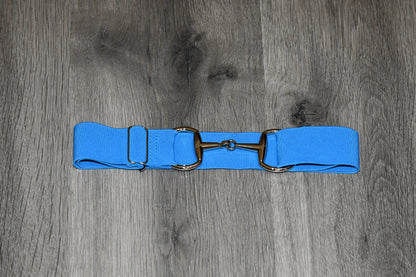 Light Grey Equestrian two tone long sleeve show shirt with logo on sleeve