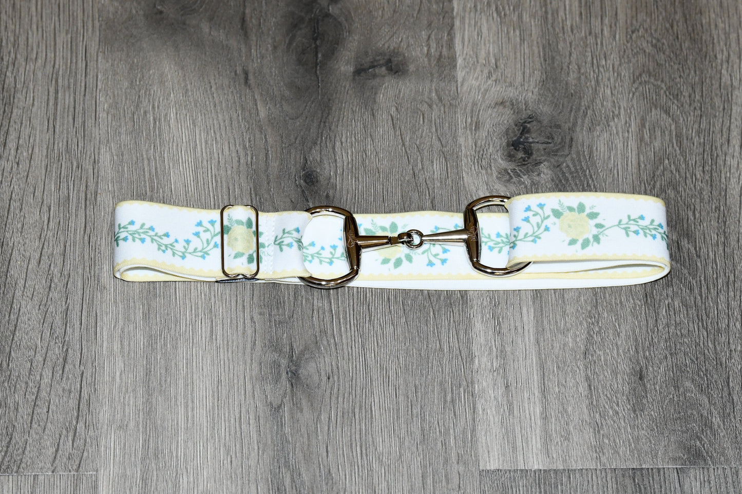 Light Grey Equestrian two tone long sleeve show shirt with logo on sleeve