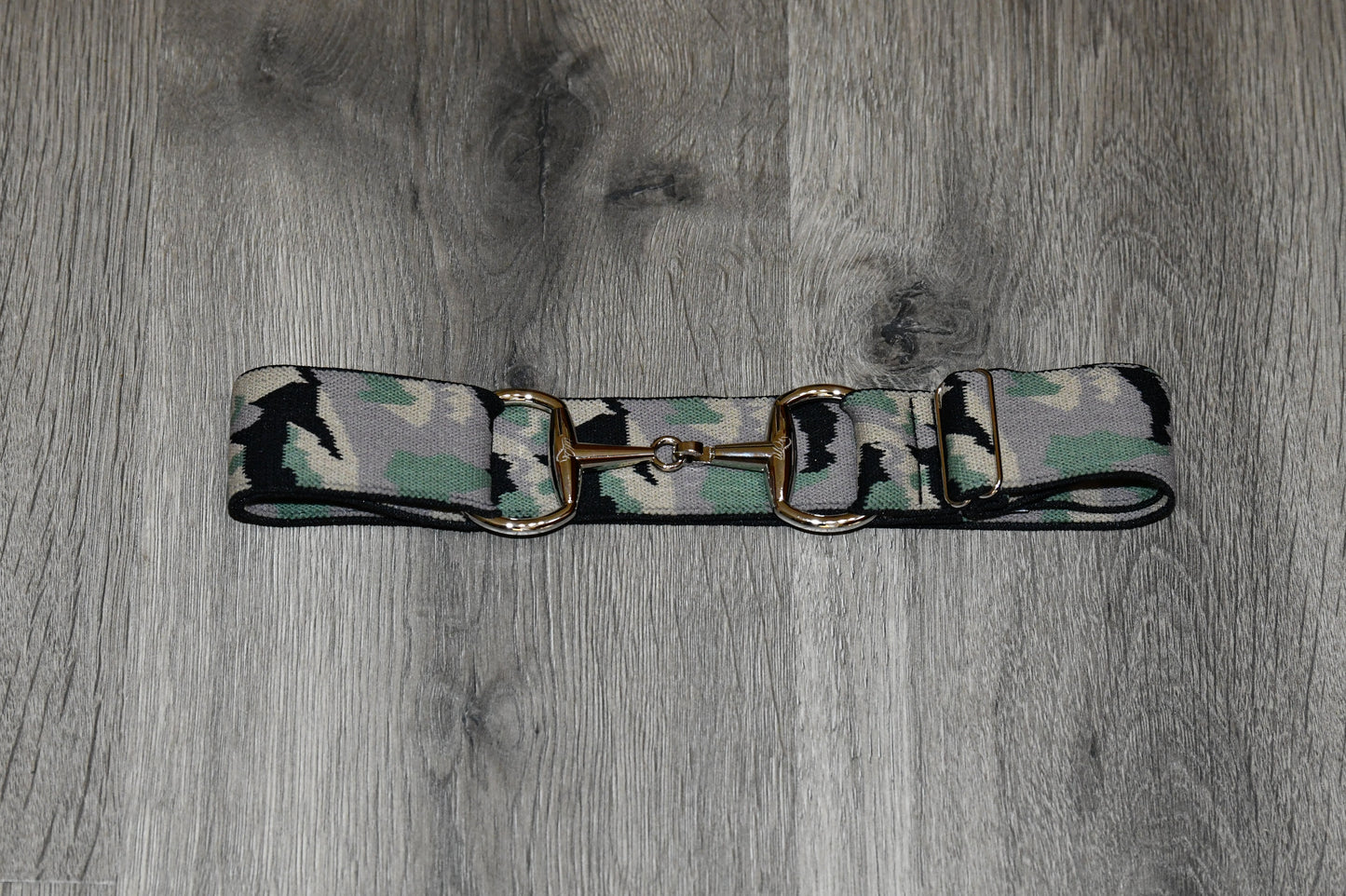 Light Grey Equestrian two tone long sleeve show shirt with logo on sleeve