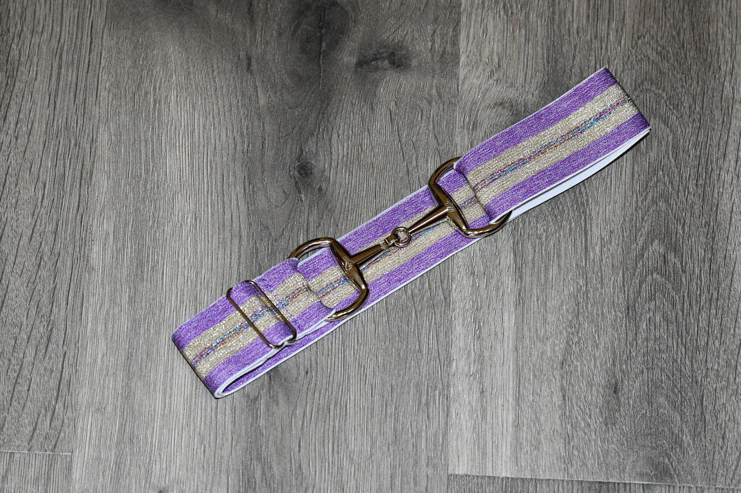 Light Grey Equestrian two tone long sleeve show shirt with logo on sleeve