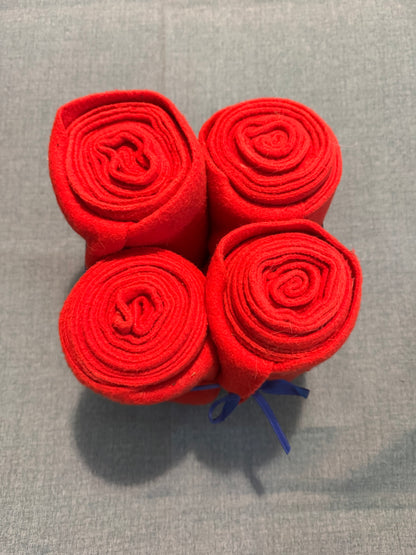 Used Red Polo Wraps Qty 4