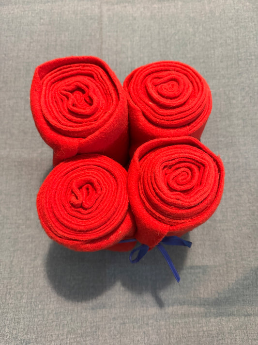 Used Red Polo Wraps Qty 4