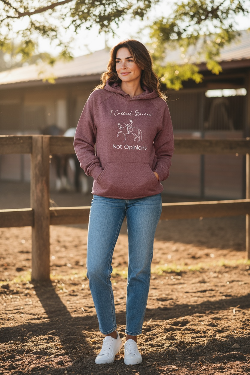 I collect strides not opinions hoodie