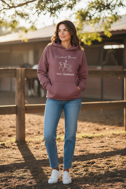 I collect strides not opinions hoodie