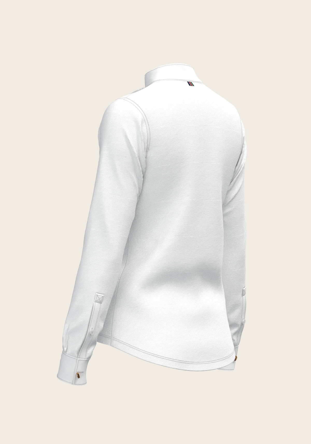 Short Pleated Long Sleeve Show Shirt