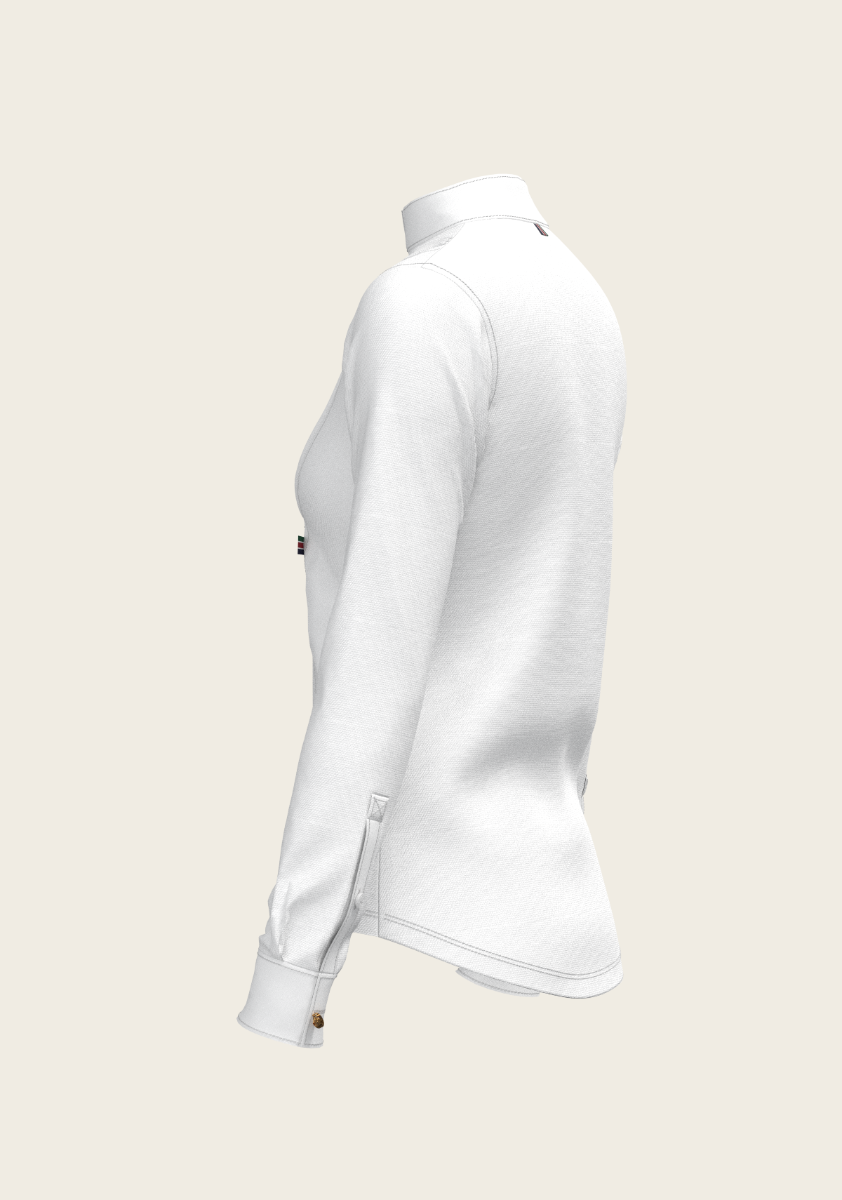 Short Pleated Long Sleeve Show Shirt