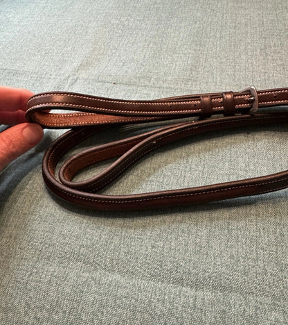 New Horse size No Brand Standing Martingale Brown Leather Round Raised