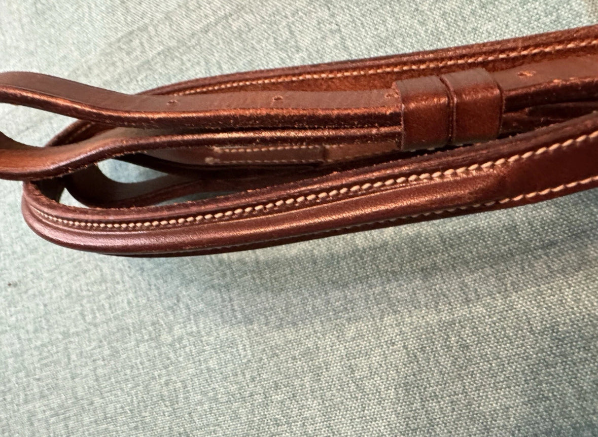 New Cob size No Brand Standing Martingale Chestnut Leather Square Raised