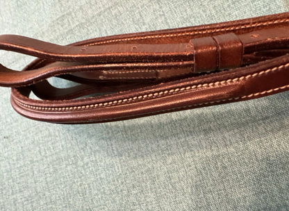 New Cob size No Brand Standing Martingale Chestnut Leather Square Raised