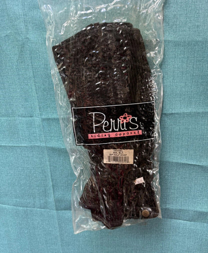 *NEW* Perris Black Suede Half Chaps Size Small