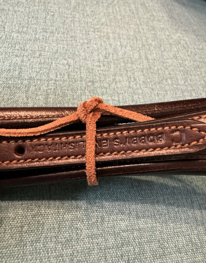 New Bobby’s English Tack Cob sized Raised Brown Standing Martingale