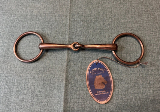 NEW Coronet 5 1/4” Loose Ring Solid Snaffle