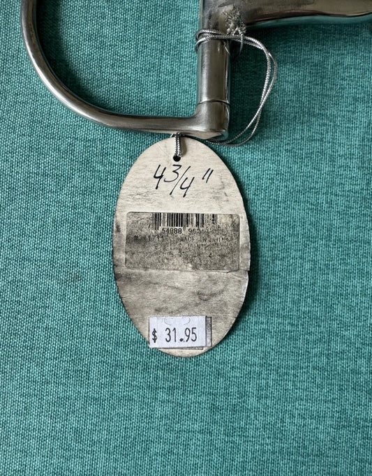 NEW 4 3/4” Coronet Large Dee Ring Snaffle