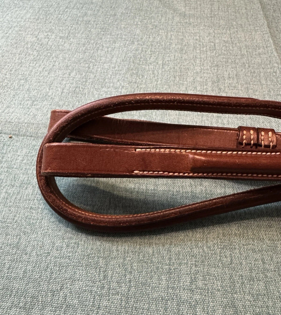 New Cob size No Brand Standing Martingale Chestnut Leather Square Raised