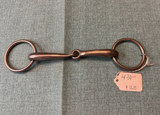NEW No Brand 4 3/4” Loose Ring Snaffle