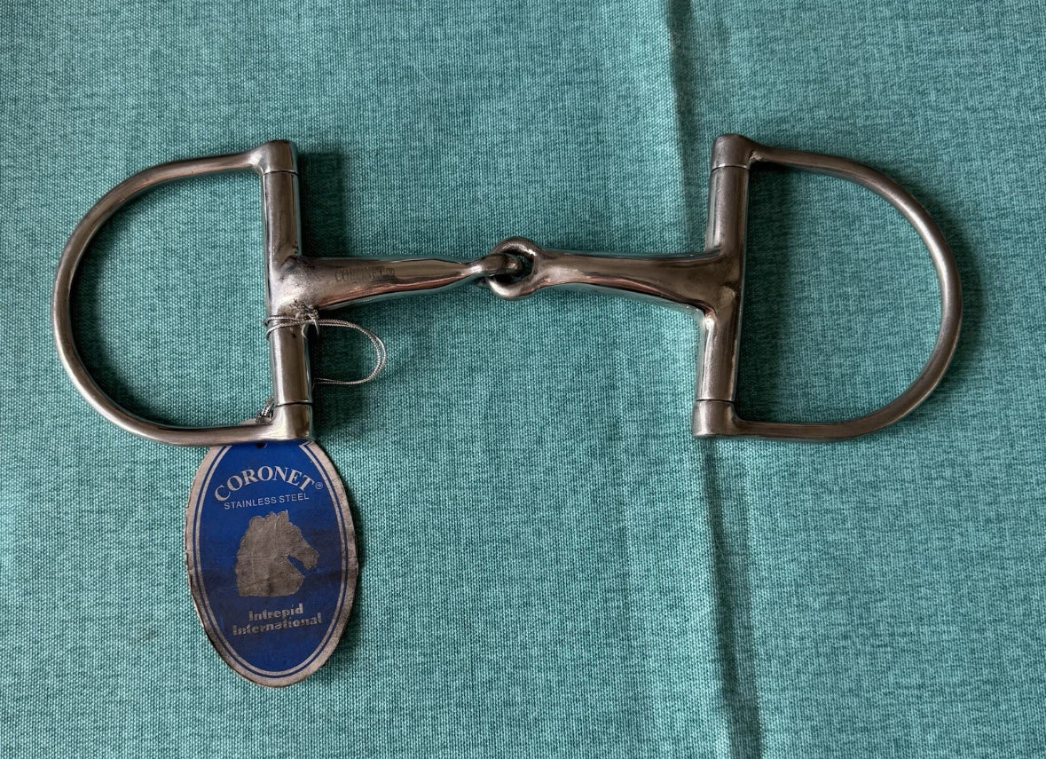 NEW 4 3/4” Coronet Large Dee Ring Snaffle
