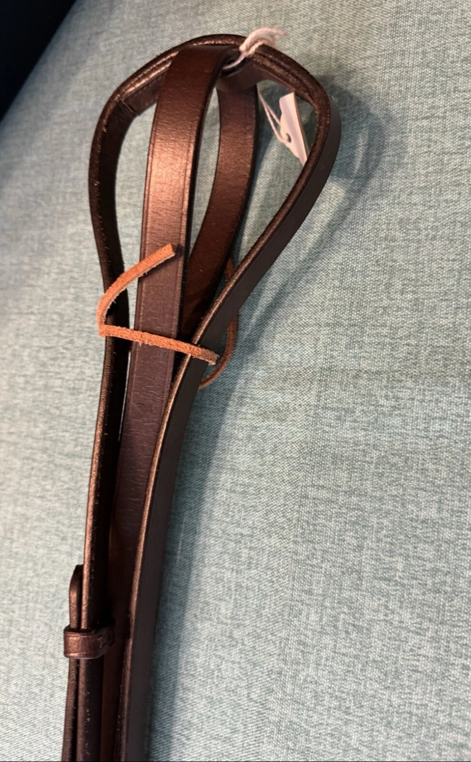 New Camelot Full size Brown Flat Leather Standing Martingale