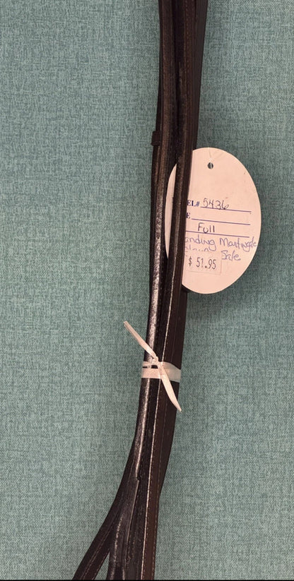 NEW Blue Ribbon Full size Standing Martingale Brown Raised Leather