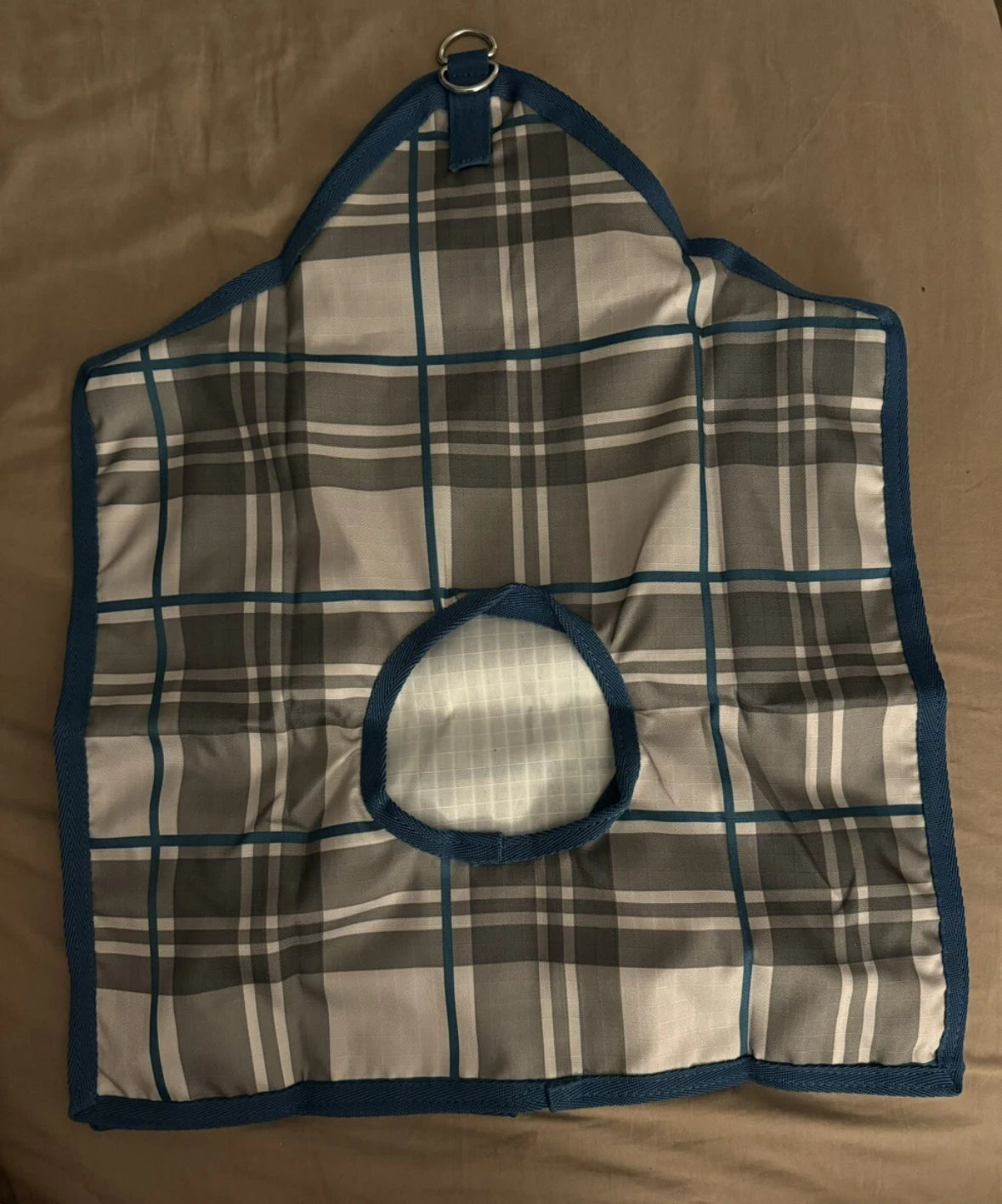 Starpoint Horsemanship Teal Plaid Hay Bag