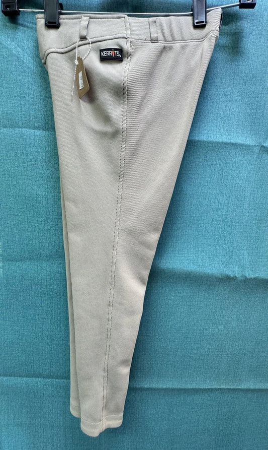 Consignment Kerrits Kids Small (4-6) Microcord Knee Patch Tan Breech