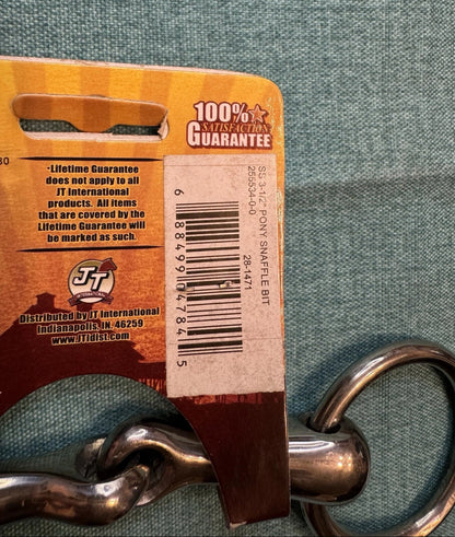 NEW 3 1/2” Mini/Pony Tough 1 Loose Ring Snaffle