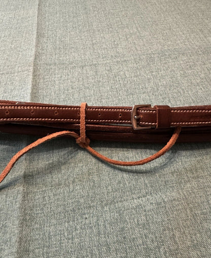 New Cob size No Brand Standing Martingale Chestnut Leather Square Raised