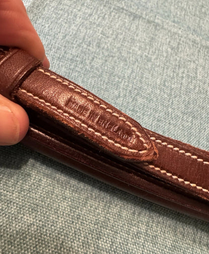 New Cob size No Brand Standing Martingale Chestnut Leather Square Raised