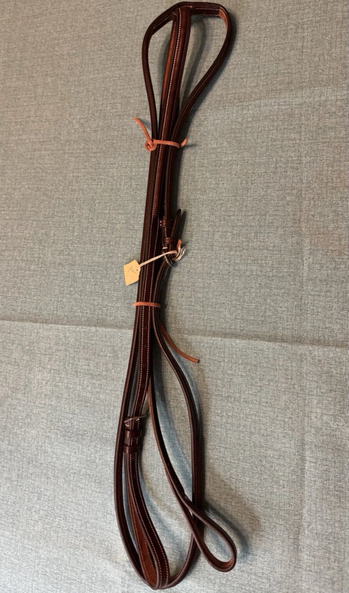 New Horse size No Brand Standing Martingale Brown Leather Round Raised