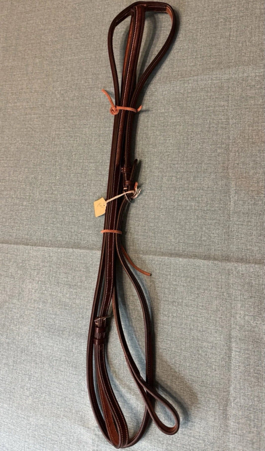 New Horse size No Brand Standing Martingale Brown Leather Round Raised