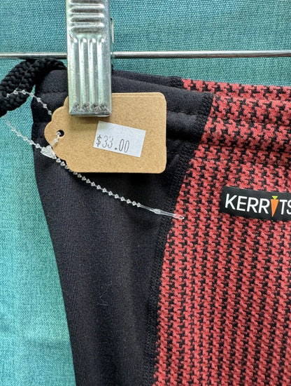 Consignment Kerrits Kids Large (12-14) Flow Rise Performance Tight Red Houndstooth/Black