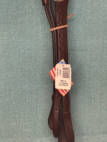 NEW Tory Leather Full size Standing Martingale in Havana