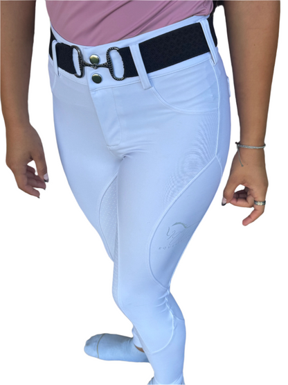 White Button Breeches full bottomed CM logo pocket