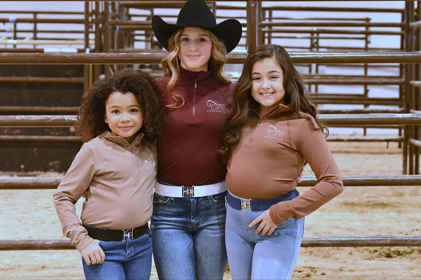 Women Equestrian, long sleeve base shirt with CM logo on chest